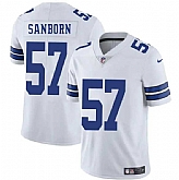 Men & Women & Youth Dallas Cowboys #57 Jack Sanborn White 2025 Vapor Untouchable Limited Stitched Jersey,baseball caps,new era cap wholesale,wholesale hats